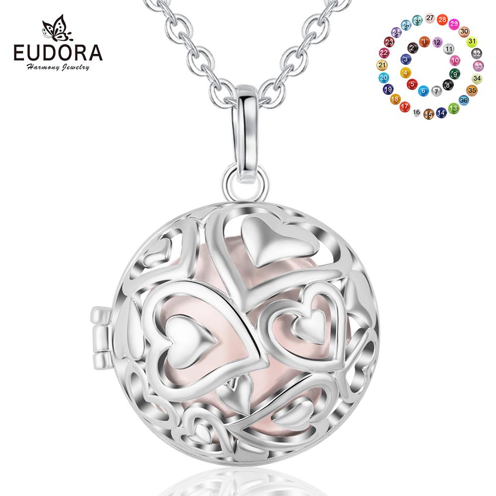 Eudora 20mm Harmonie Bal Hange - Heart Locket Necklace Photo recensie en prijs