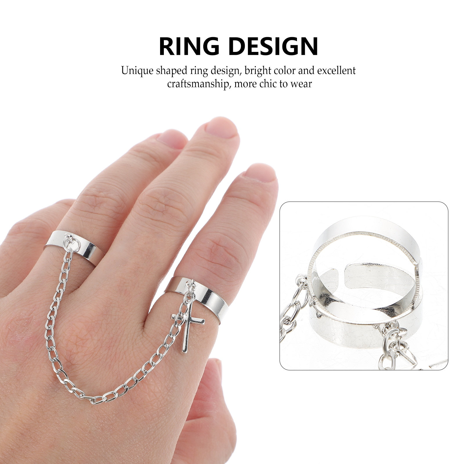 Vintage gotische kruisvingerri - Vintage Punk Knuckle Rings Set recensie en prijs