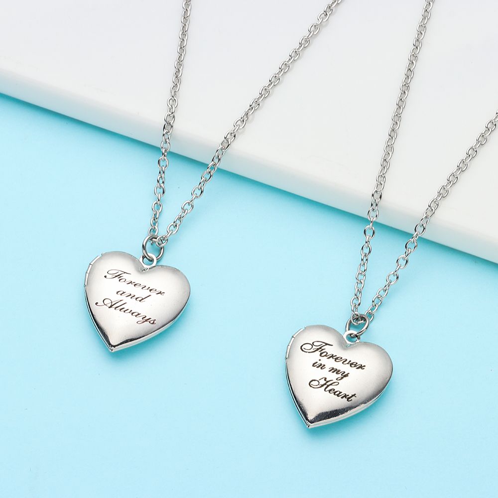 Minnaar mode vriend sieraden k - Heart Locket Necklace Photo recensie en prijs